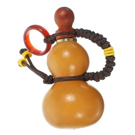 JECOMPRIS Natural Feng Shui Gourd Decoration Pendant for Car Interior Mini Hanging Ornament Lightweight Calabash Gourd Home Decor Accessory