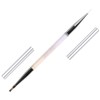 Jello Jello Premium Dual Check Brush, 1 piece, transparent / 젤로젤로 프리미엄 듀얼 체크 브러쉬, 1개, 투명