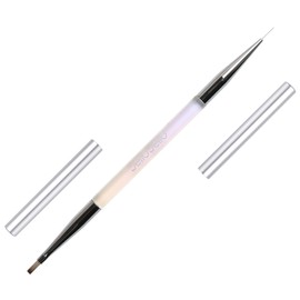 Jello Jello Premium Dual Check Brush, 1 piece, transparent / 젤로젤로 프리미엄 듀얼 체크 브러쉬, 1개, 투명