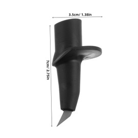 Mipcase Carbon Fiber Hiking Stick Tip Replacement Cane Tips for Outdoor Activities Multifunctional Design