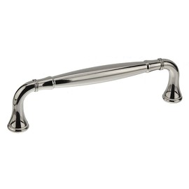 Richelieu Hardware BP790128180 Candiac Collection 5 1/16-inch (128 mm) Center-to-Center Polished Nickel Traditional Curved Cabinet and Drawer Pull Handle for Kitchen, Bathroom, and Furniture