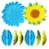 ROYALEAD 3 Pcs Sunflower Wind Chime Silicone Mold Set Creative