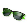 EVEE Unisex Iconic RUBBERIZED GREEN/BLACK UNISEX SQUARE POLARIZED SUNGLASSES LIMITED