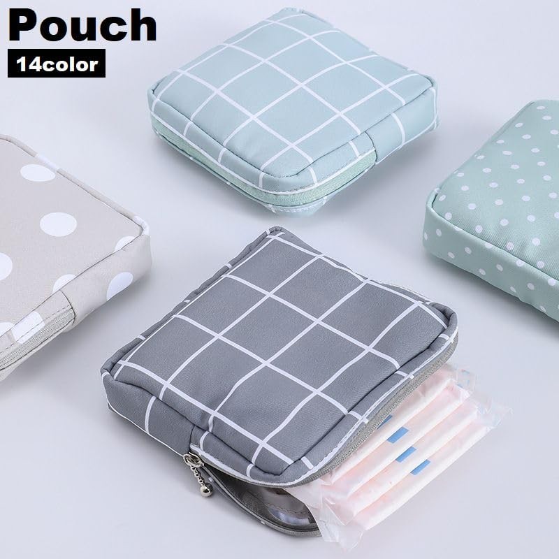 Plus Nao Makeup Pouch, Sanitary Pouch, Small Item, Women's, Multi-Pouch,