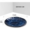 vicrays Ceramic Dessert Salad Plates, 8 Inch, Set of 6,