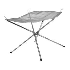 GANAZONO Portable Campfire Stove Lightweight Stainless Steel Outdoor Fire Pit for Camping Bonfire Sturdy Efficient Detachable Design for Easy Transport and Setup