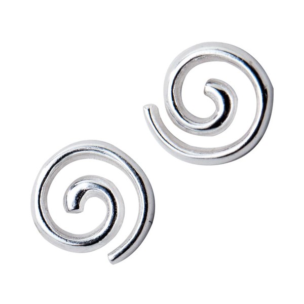Minimalist Spiral Cute 925 Sterling Silver Small Tiny Stud Earrings
