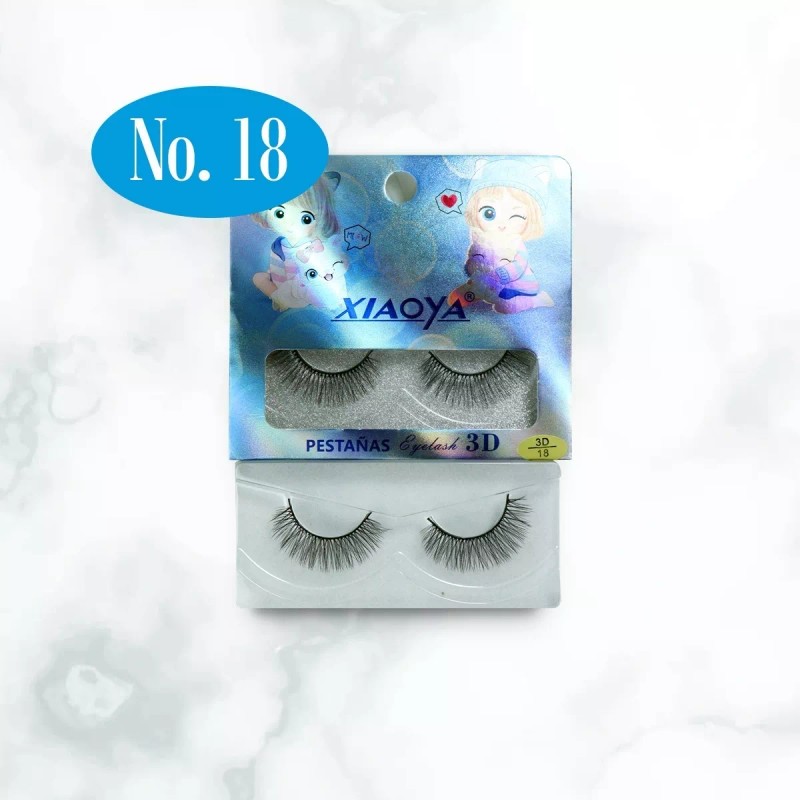 Vaga 12 Par Pestañas Postizas 3d Vision Natural Eyelash Caja