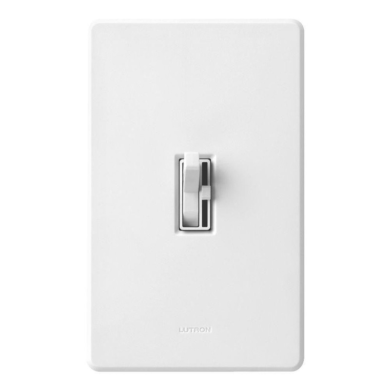 Lutron Toggler 1000-Watt 3-Way Incandescent Dimmer Switch, AY-103P-WH, White