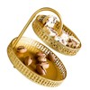 Double Layer Pastry Tray Decorative Copper Gold Biscuits Dessert Display