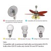 icoolLink Ceiling Fan Remote Control Replace Harbor Breeze KUJCE9603 L3HFAN35T1