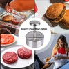 Kmandaovirex Hamburger Press Patty Maker,304 Stainless Steel Burger Press Patty