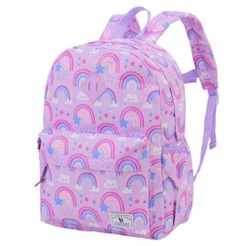 VX VONXURY Kids Backpack, Lightweight Cute School Backpack for Toddler Light Green Preschool Backpack Bookbag with Front Chest Buckle