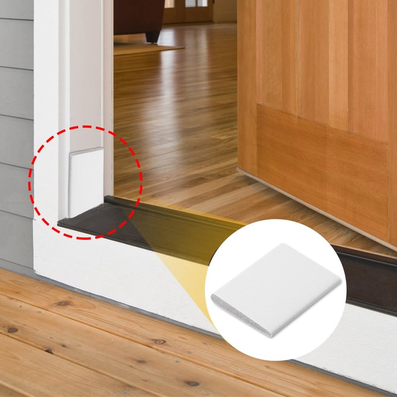 ZeriLion 10-Pack Foam Door Corner Seals, Exterior Jamb Weather Strips,