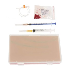 Venipuncture - Almohadilla de entrenamiento por inyección con 4 venas incrustadas y 3 capas de piel para estudiantes de medicina, médicos, enfermeras