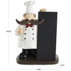 Deco 79 Polystone Chef Decorative Sculpture Home Decor Statue with