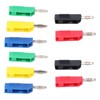 10PCS 4mm Banana Plugs Brass Nickel Plated Connectors Speaker Cable