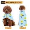 SlowTon Dog Raincoat, Adjustable Dog Rain Jacket Clear Hooded Double