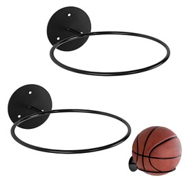 xlwen 2 pieces mounted ball wall mount, wall mount, ball rack, ball holder, you can use your favourite basketball, rugby, gymnastics ball, fitness ball, football, volleyball etc.