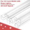 Chunful 36'' 6 Pack Cabinet Door Protector 3/4 '' Clear