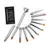 Minkissy Nail Art Pen Brush Set 10pcs Manicure Kit with