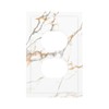 LWDZLHD White Gold Marble Outlet Covers Light Switch Cover Decorative
