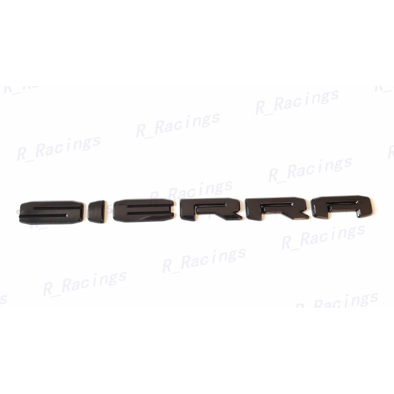 Auto OVERLAY Gloss Black SIERRA HD SLT Emblems Fit 2024+