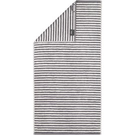 CAWÖ Home Campus Ringel 955 Hand Towels Anthracite 77 Hand Towel 50 x 100 cm