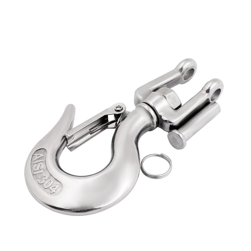 SHENGHUISS Clevis Slip Hook 304 Stainless Steel with Safety Latch,