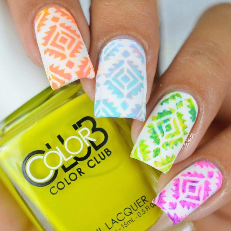 Whats Up Nails - Aztec Vinyl Stencils for Nail Art