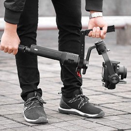 Pomya Gimbal Hand Grip, Lanyard Sling Extension Bracket Monitor Flash Mount Handle Extender Compatible para Ronin-S Zhiyun Crane2 Handim Gimbal Stabilizer(para Crane2)