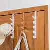 Over the Door Clothes Hanger Rack – 5-Hook Plastic Storage