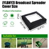JYLBHYZI Broadcast Spreader Cover with Durable PVC Clear Window,420D Waterproof