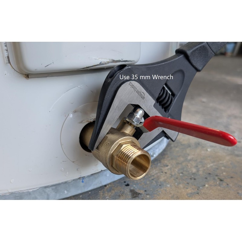 House Mods HMP012 Full Port Water Heater Straight Drain Valve(LF
