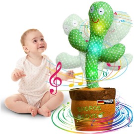 Tanzender Sprechender Kaktus ORIGINAL DEUTSCHE Version | Kinderlieder | Sicheres Spielzeug für Kleinkinder | Singender Kaktus Spielzeug Nachsprechen | Plüschtier | Kinder Geschenk |