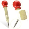 CENPEK 4Pcs Spring-Loaded Automatic Center Punch Tool, 5inch Brass Crushing