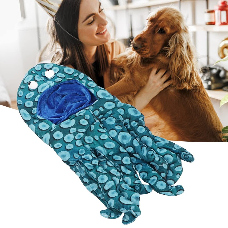 Disfraz de pulpo para gato, ropa de pulpo lavable, Halloween