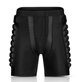 Lixada Protection Padded Shorts Armor Hip Protection Shorts Pad for Snowboarding Skating Skiing Riding Black