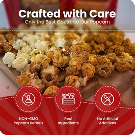 Pop's Kettle Korn- Old Fashion Caramel | 12-Pack Old Fashion Caramel - Gluten-Free, Whole Grain, Hand-Popped