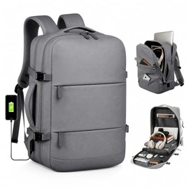 ECYWE Mochilas de viaje grandes, mochilas de viaje multifuncionales, con Puerto de Carga USB，mochilas de transporte, mochilas de senderismo, impermeables, mochilas para deportes al aire libre