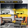 Nilight 12 Inch LED Light Bar Cover 2 PCS Yellow