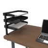 UISKOOPW Clamp On Desk Shelf for Office Classroom Organizers,Paper File