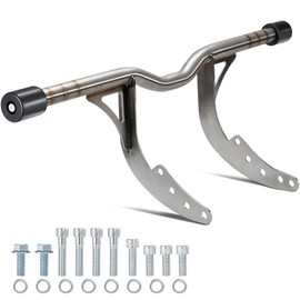 MoKitDora Softail Footpeg Engine Guard 1.25" Highway Crash Bar for Harley 2018-Later Street Bob FXBB FXBBS Low Rider FXLR FXLRS FXLRST Standard FXST, Stainless Steel