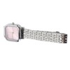 Women Quartz Watch Alloy Steel Strap Stylish Waterproof Ladies Square