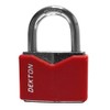 Dekton DT70225 50MM Covered Steel Padlock, Black and Red