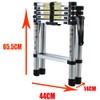 4+5 Steps(4.6ft + 5.6ft) AluminiumTelescoping Ladder Extension Ladder A-Frame Telescopic