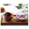 GracesDawn high temperature resistant double layer glass bowl borosilicate heat-resistant