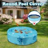 Rypet Pet Pool Cover Foldable Round Dog Swimming Pool Cover