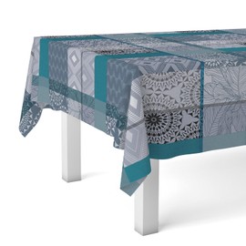 Martina Home Tablecloth Oilcloth Pompe Blue 240 x 140 cm