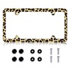 Leopard License Plate Frame - Cheetah Leopard Brown License Plate